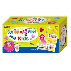 탱탱 아이클레이 50g 14색+80g 흰색 혼합세트(도구포함)