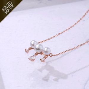 에리얼 진주 목걸이(5mm/6mm) NA0333