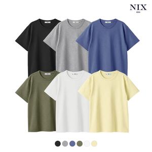 [NIXKIDS]유니)슬럽 워싱 기본핏 티셔츠(FKQMCTR703P)