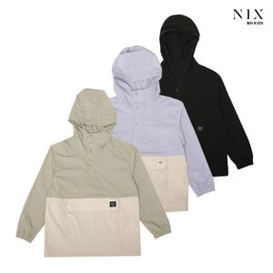 [NIXKIDS]유니) 나일론스판 세미오버핏 후드 아노락 (3COLOR)(FKRMCUV703P)