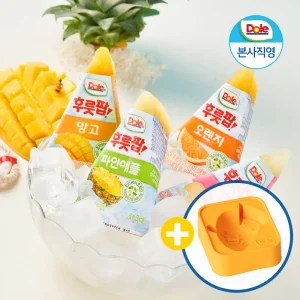 Dole 돌 후룻팝 3박스 (24팩) + 아이스트레이+폴리백 / 과즙100% 디저트 얼려먹는 주스