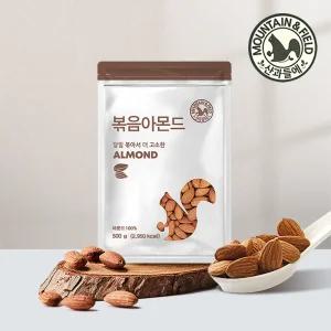 [산과들에] 당일볶음아몬드 500gx 2봉 / 신선한 견과 견과류 간식 아몬드