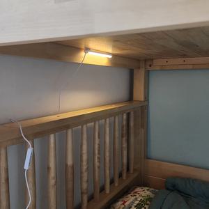 노바리빙 LED 플러그 라이트 20cm USB형 간접조명 벙커침대 상부장 독서등