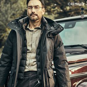 다니엘크레뮤 FW 라쿤 퍼 트리밍 폴란드 구스 다운 코트