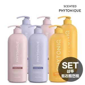 피토니끄 센티드 딥 퍼퓸 리페어 샴푸 3종 + 단백질 트리트먼트 3종 택1 1L SET (플로
