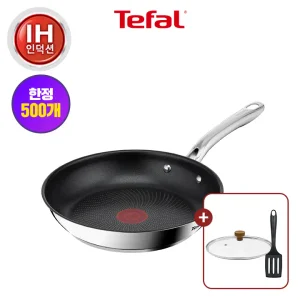 (500개)테팔 인덕션 심플리쉐프 프라이팬 24cm +우드뚜껑24cm + 뒤집개