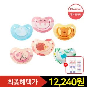 [즉시15+중복12%+Gift] 더블하트 펀프렌즈 통잠 쪽쪽이 1개+1개 (S/M/L사이즈)+스킨케