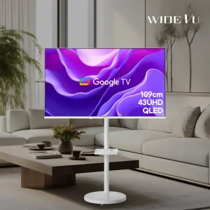 와이드무빙뷰 화이트에디션 클래식 삼탠바이미 셋트 QLED 43인치 4K UHD 스마트 이동식