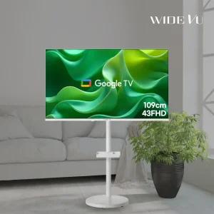 와이드무빙뷰 화이트에디션 클래식 삼탠바이미 셋트 43인치 FHD 스마트 이동식 TV 중소