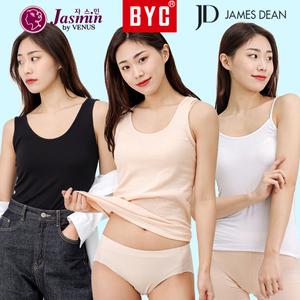 BYC 여성 런닝 셔츠 쿨 여름 인견 모달 순면 여자 끈 나시 민소매 반팔 메리야스 캐미