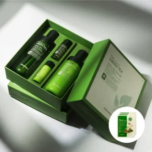 더 촉촉 그린티 수분 2종세트(스킨180ml,로션160ml+그린티마스크 3ea)