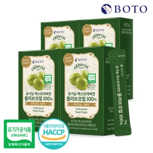 보뚜 유기농 엑스트라버진 올리브오일 100% 스틱 4박스 (총 56포)