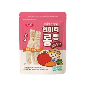 베베스트 유기농 칼슘 현미킥 롱뻥 사과당근 8개 아이과자 아이간식