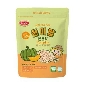 베베스트 유기농 칼슘 현미팝 단호박 8개 아이과자 아이간식
