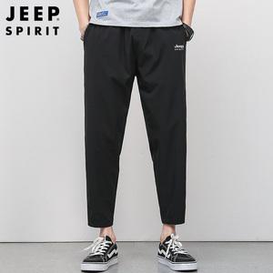 JEEP 지프 남자 와이드 팬츠 여름 캐주얼 9부 바지