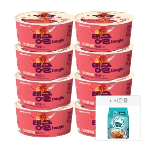 [최종 10,900]삼양 큰컵 탱글 단백질파스타 청크토마토 8입 (+맵탱 비빔면 4입)