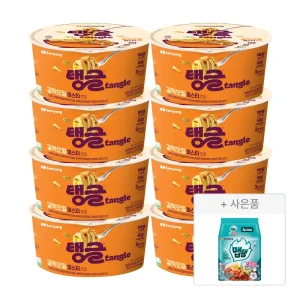 [최종 10,900]삼양 큰컵 탱글 단백질파스타 갈릭오일 8입 (+맵탱 비빔면 4입)
