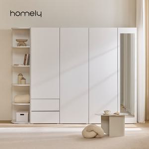 [8월 핫썸머 5% 핫한특별가] 홈리 심플리 화이트 키큰 키높은 높은 거울옷장 2200 헹거