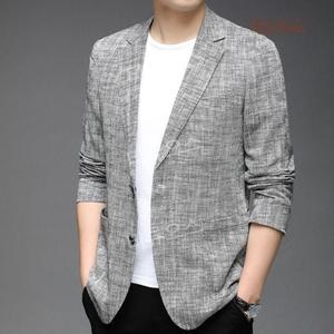 남성 여름 마이 정장 남자 쿨 린넨 캐주얼 구김없는잠바 상의 세미 오버핏 자켓 티류으