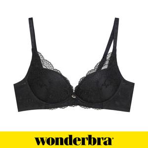 [Wonderbra] 소프트 레이스 노와이어 브라 블랙