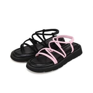 세븐플로어 크로스 밴딩 스트랩 여성샌들 3.5cm_SFI337