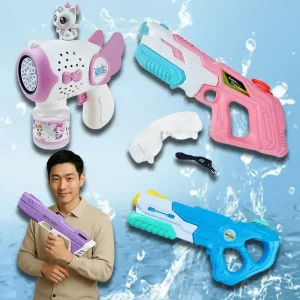 여름 야외놀이 물총 버블건 버블스틱 블럭 키링만들기 티니핑 장난감