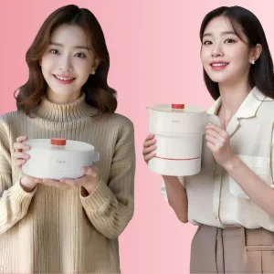 코릭 접이식 멀티쿠커 전기 포트 여행용 휴대용 접이식 티 분유 주전자 커피 미니 차박