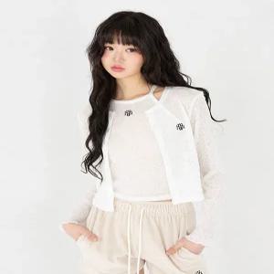 스티치로고 쿨링 가디건