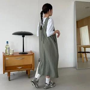 무아 나일론 롱원피스