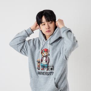 25학번 곰대생 후드티 색상 4종 상의 오버핏 프린팅 캐주얼 빈티지 데일리 커플티 남자
