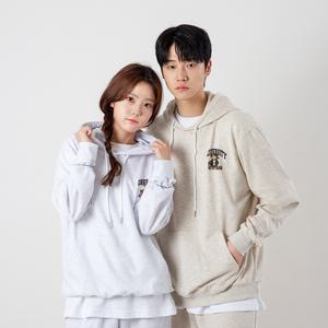 테디와 걷는 오후 후드티 색상4종 상의 오버핏 프린팅 캐주얼 빈티지 데일리 커플티 남