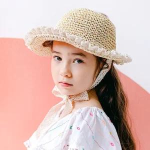 아멜리 레이스 밀짚모자 유아여름모자