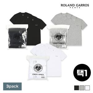 [롤랑가로스] 에센셜 반팔티셔츠 남녀공용 3PACK 택1