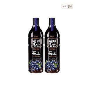 [하프클럽/샘표]백년동안 흑초 블랙블루베리 900ml 2병