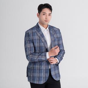 체크 여름 가볍고 시원한 남자 세미 정장 콤비 자켓 남성 마이 신사 양복
