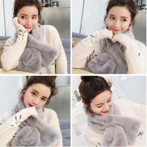 베이직 와이드 퍼 목도리