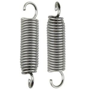 헤이우스 2PCS 6cm /2.36인치 스테인리스 스틸 페달 리턴 스프링 교체 베이스 드럼 키 툴 액세서리 튜너 퍼커션 부품용