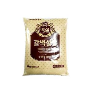 MZ조미료 설탕 갈색설탕 중백 3kg CJ 백설