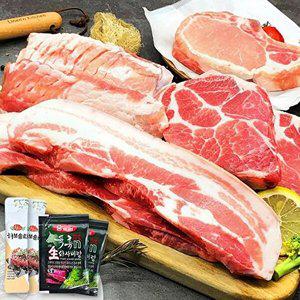 [T]수입산 흑돼지 프리미엄 세트 2kg 1팩 (소스증정)