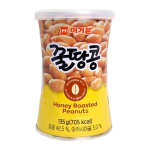 머거본 꿀땅콩 캔 135g