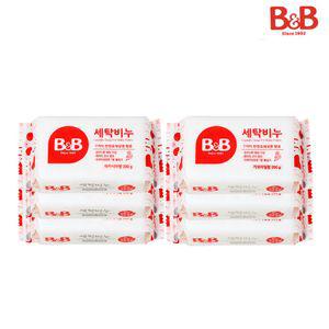 비앤비 세탁비누 200g 6개 카모마일+아카시아/빨래 속옷 아기옷