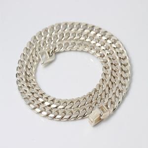 더글라스 6mm 8mm 10mm 은목걸이 두꺼운 남자 여자 실버 체인