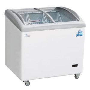 (주)정진초저온 라운드 냉동쇼케이스 SSD-182Y (182리터) 얼음컵냉동고