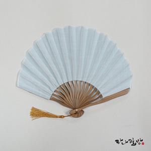 색천부채 민트색|천부채|모시부채|캘리부채