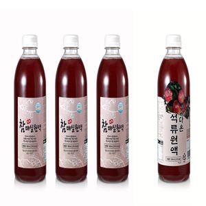  참매실청 900ml 3병 + 다온석류원액 1병