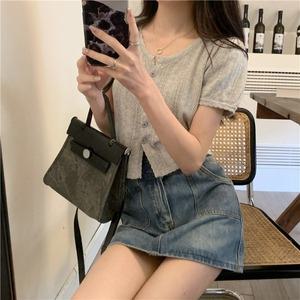 5컬러 펀칭 크롭 여름 볼레로 미니 가디건