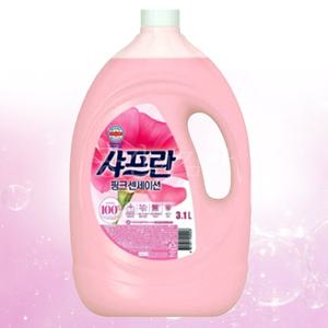 대용량 섬유유연제 3.1L 실내건조용 사프란 핑크센세이션 빨래 냄새 쉰내 탈취