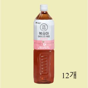 맥널티 복숭아 아이스티 제로 1.5L 12개 달콤한 맛은 그대로 칼로리는 제로