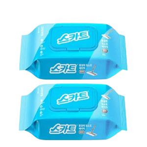 스카트 물걸레청소포 올인원 대형 캡형 25매 x 2개