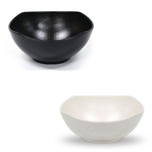 [기타]멜라민 WAVZQGVE 한정식 대접 탕그릇 소면그릇 16.6cm 5호 블랙